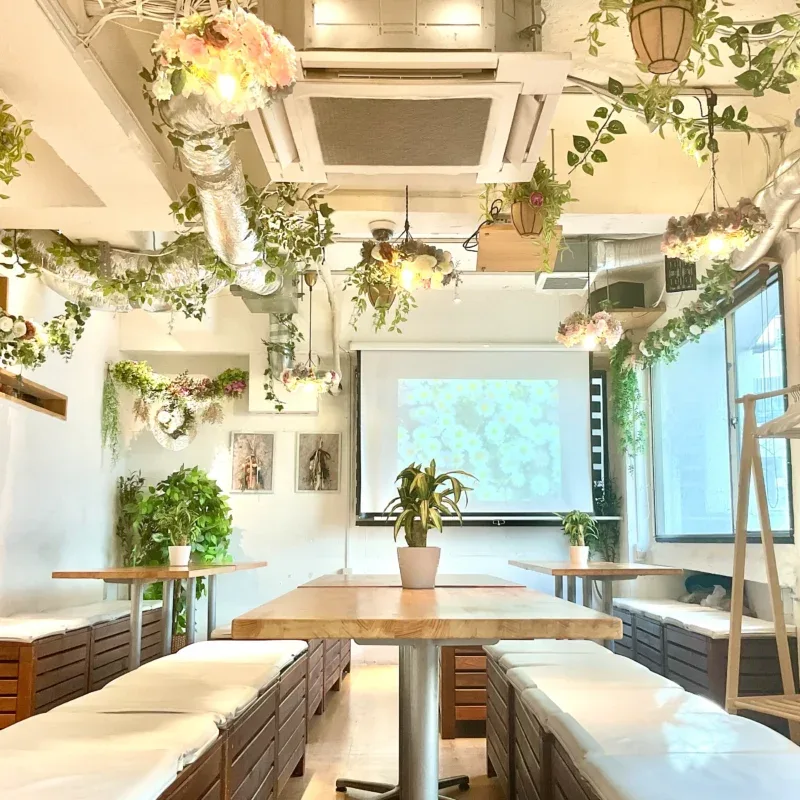 「渋谷ガーデンルーム」は、貸切に特化したおしゃれ居酒屋です！
20人・３0人など推し会貸切はお任せください！